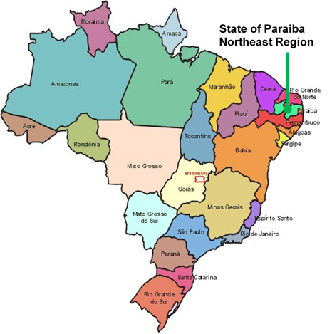 State of Paraiba - Brazil